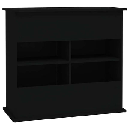 Support pour aquarium noir 81x36x73 cm bois d'ingénierie