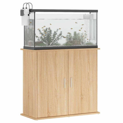 Support d'aquarium Chêne Sonoma 81x36x73 cm Bois d'ingénierie