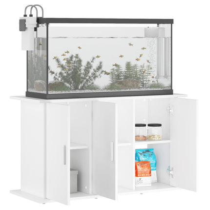 Support pour aquarium blanc 101x41x58 cm bois d'ingénierie