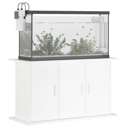 Support pour aquarium blanc 101x41x58 cm bois d'ingénierie