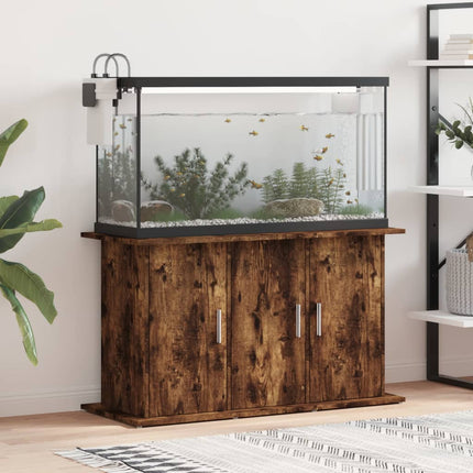 Support pour aquarium chêne fumé 101x41x58 cm bois d'ingénierie