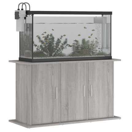 Support pour aquarium sonoma gris 101x41x58cm bois d'ingénierie