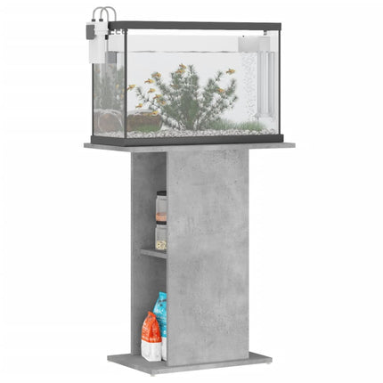 Support d'aquarium en béton gris 60,5 x 36 x 72,5 cm Bois d'ingénierie