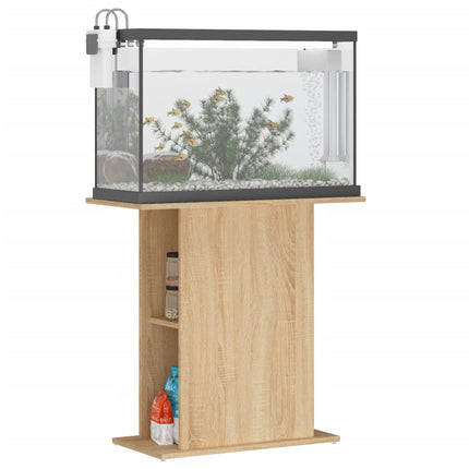 Support d'aquarium Chêne Sonoma 75x36x72,5 cm Bois d'ingénierie