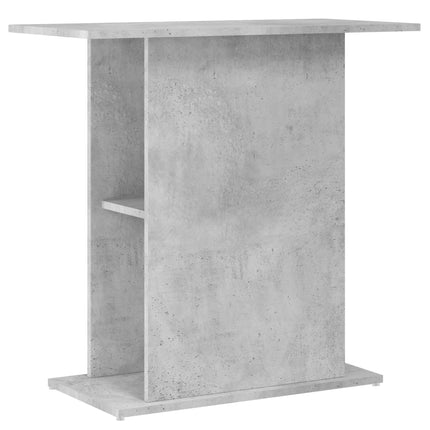 Support pour aquarium gris béton 75x36x72,5cm bois d'ingénierie