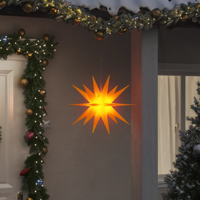 Lumière de Noël avec LED pliable jaune 43 cm