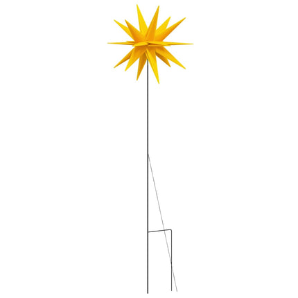 Lumières de Noël avec piquets 3 pcs LED pliable jaune 35 cm