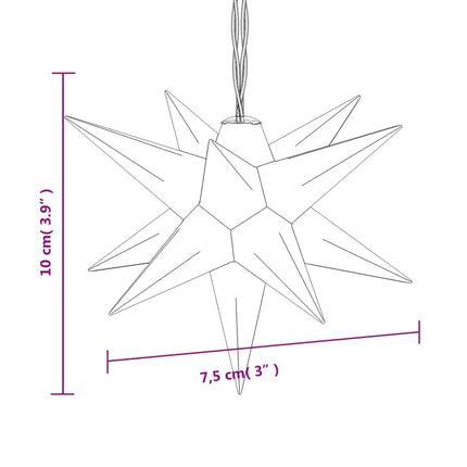 Lumière de Noël 10 LED jaune 10 cm