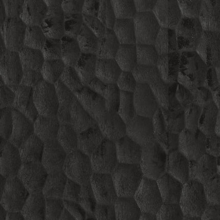 Armoire latérale noir 40x33x75 cm bois massif de manguier