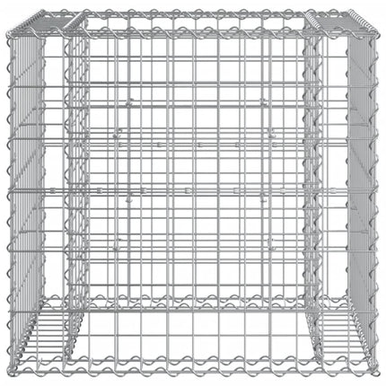 Banc de jardin avec panier en gabion bois de pin imprégné