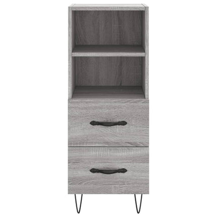 Buffet haut Sonoma gris 34,5x34x180 cm Bois d'ingénierie