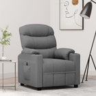 Fauteuil inclinable électrique Gris clair Tissu