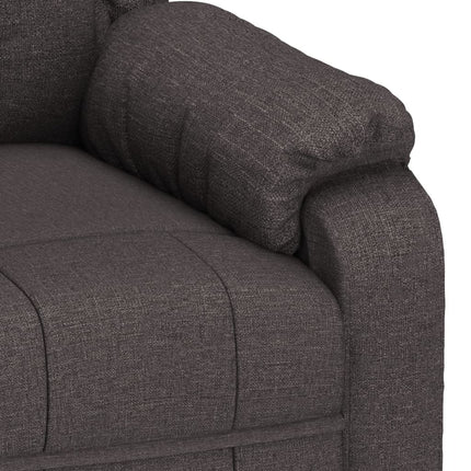 Fauteuil inclinable électrique Marron foncé Tissu