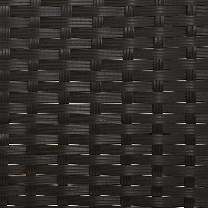 Banc de Jardin à 2 Places avec Coussins Noir Résine Tressée