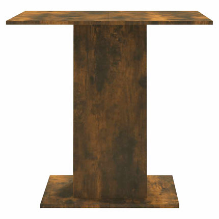 Table à dîner Chêne fumé 80x80x75 cm Bois d'ingénierie