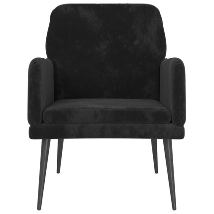 Fauteuil Noir 62x79x79 cm Velours