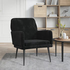 Fauteuil Noir 62x79x79 cm Velours