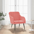 Fauteuil Rose 63x76x80 cm Velours