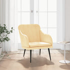 Fauteuil Crème 63x76x80 cm Velours