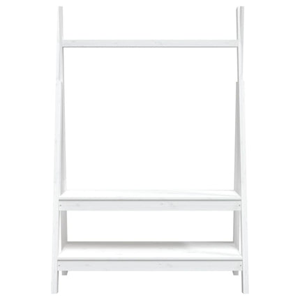 Porte-vêtements Blanc 100x45,5x150 cm Bois de pin massif