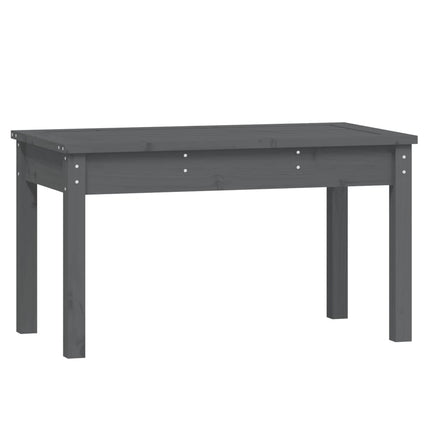 Banc de jardin gris 80x44x45 cm bois massif de pin