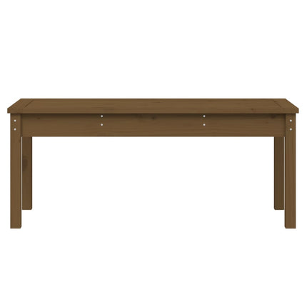 Banc de jardin marron miel 109x44x45 cm bois de pin massif