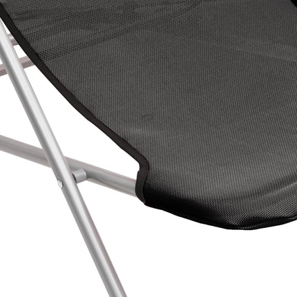 Chaises plage pliantes lot de 2 textilène acier enduit poudre