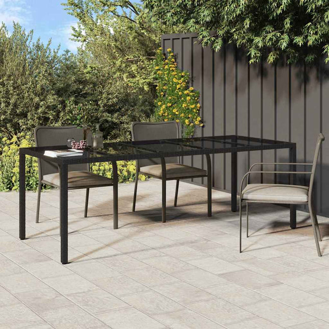 Table De Jardin Pour Repas 250 X 100 X 75 Cm Noir pur