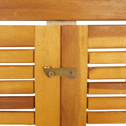 Cabanon à poubelle simple 70x89x117 cm bois massif d'acacia