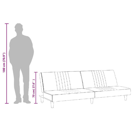 Canapé-lit taupe tissu