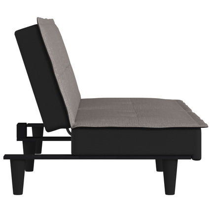 Canapé-lit taupe tissu