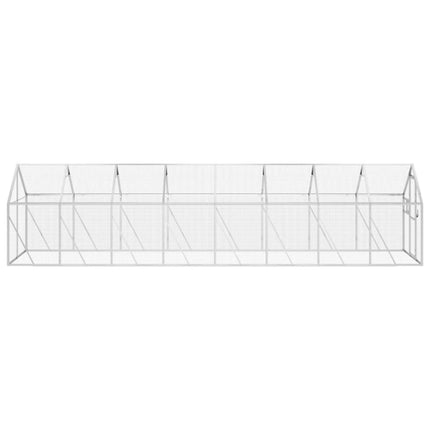 Volière argenté 1,79x8x1,85 m aluminium