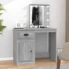 Coiffeuse avec LED sonoma gris 90x50x132,5 cm bois d'ingénierie