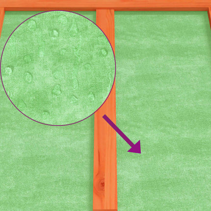 Maison à oiseaux marron 60x58,5x160 cm bois massif de pin