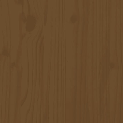 Chaise longue marron miel 199,5x60x74 cm bois massif de pin