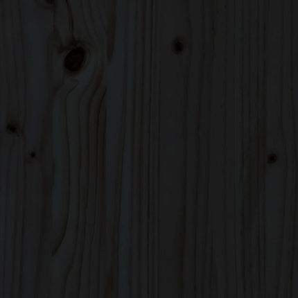 Chaises longues lot de 2 noir 199,5x60x74 cm bois massif de pin