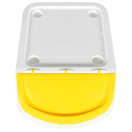 Poubelles empilables avec couvercles 3 pcs blanc PP 78 L