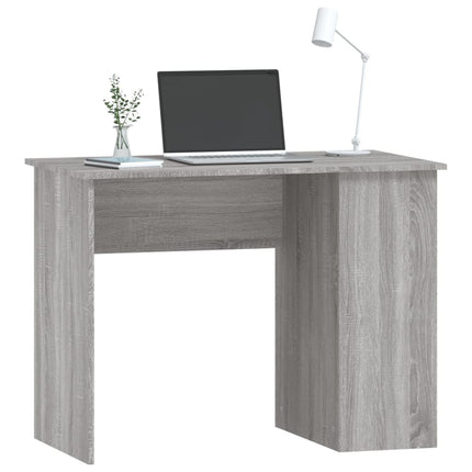 Bureau sonoma gris 100x55x75 cm bois d'ingénierie