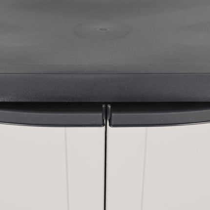 Armoire de rangement d'extérieur gris et noir 65x37x85 cm PP