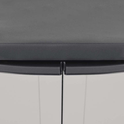 Armoire de rangement d'extérieur gris et noir 65x37x85 cm PP