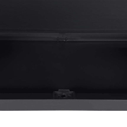 Armoire de rangement d'extérieur gris et noir 65x37x85 cm PP