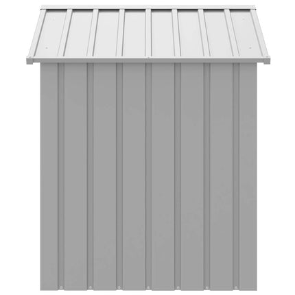 Niche pour chien avec toit gris clair acier galvanisé