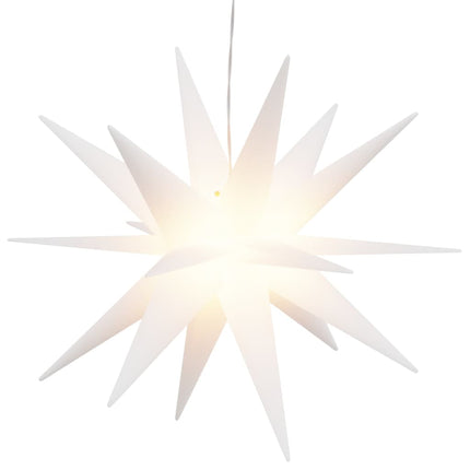 Lumières de Noël avec LED 3 pcs pliable blanc 43 cm