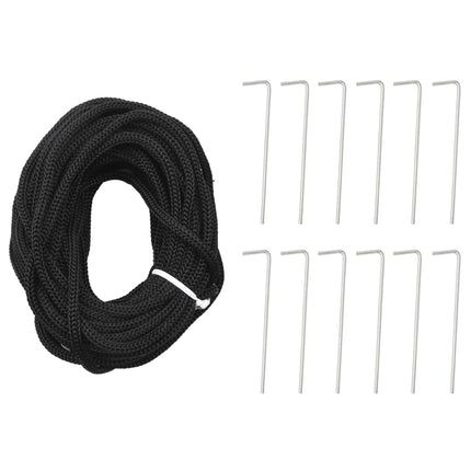 Sapin de Noël à LED sur mât de drapeau 1534 LED bleu 500 cm