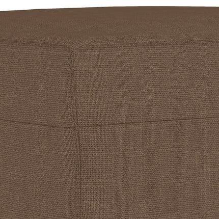 Ensemble de canapés 4 pcs marron tissu