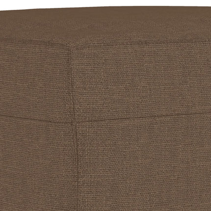 Ensemble de canapés 3 pcs marron tissu