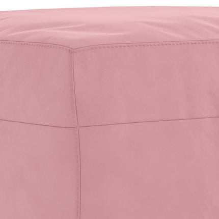 Ensemble de canapés 4 pcs avec coussins rose velours