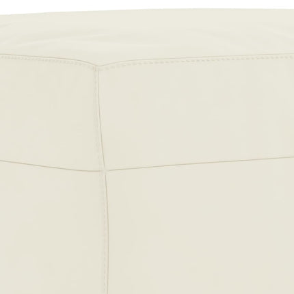 Ensemble de canapés 3 pcs avec coussins crème velours