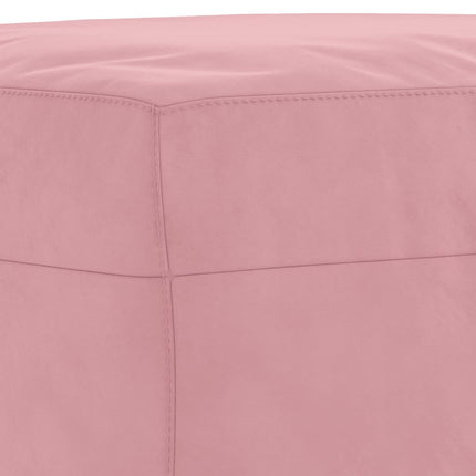 Ensemble de canapés 3 pcs avec coussins rose velours