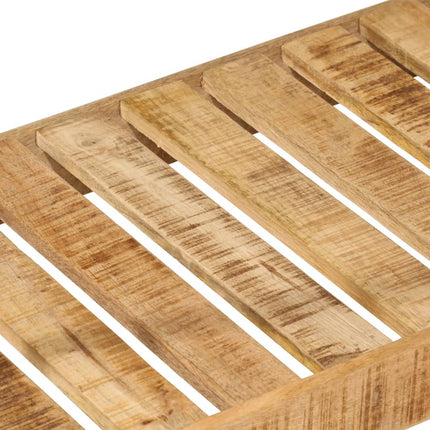 Porte-vêtements et roues 90x35x190 cm bois de manguier et fer